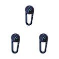 thumbnail image 3 of Youkk Multifunctional Hiking Carabiner Lightweight For Outdoor Adventures Durable And Functional Aluminum black 3Set, 3 of 6