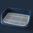 thumbnail image 3 of pitrice Pet Toilet Cleaning Tool Plastic Corner Lavatory Basin for Cat Dogs Ferret Dark Blue, 3 of 8