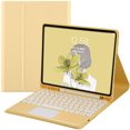 thumbnail image 1 of CHOK iPad 9th Generation 8th 7th Gen 10.2 inch/Air 3 Pro 10.5 inch Keyboard Case with Touchpad Cute Round Key Color Keyboard Detachable Bluetooth Touch Keyboard Slim Smart Cover, 1 of 7
