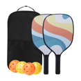 thumbnail image 1 of Ensemble de 2 Palettes de Pickleball, Inclus 2 Raquettes Légères, 4 Balles d'Extérieur, 1 Sac de Transport, 1 of 7
