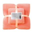 thumbnail image 2 of Fleece Towel Set, EDHITNR Soft Absorbent Bath Towel, Premium Microfiber Quick Dry Hand Towel Machine Washable, Pink, 2 of 3