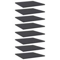 thumbnail image 1 of vidaXL Bookshelf Boards 8 pcs Grey 40x40x1.5 cm Engineered Wood, 1 of 4