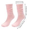 thumbnail image 3 of XIAQUJ Socks Solid Color Crew Socks Colorful Lightweight Cotton Socks Stockings Yellow One Size, 3 of 3