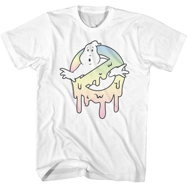 Real Ghostbusters Pastel Slime White Adult T-Shirt Tee