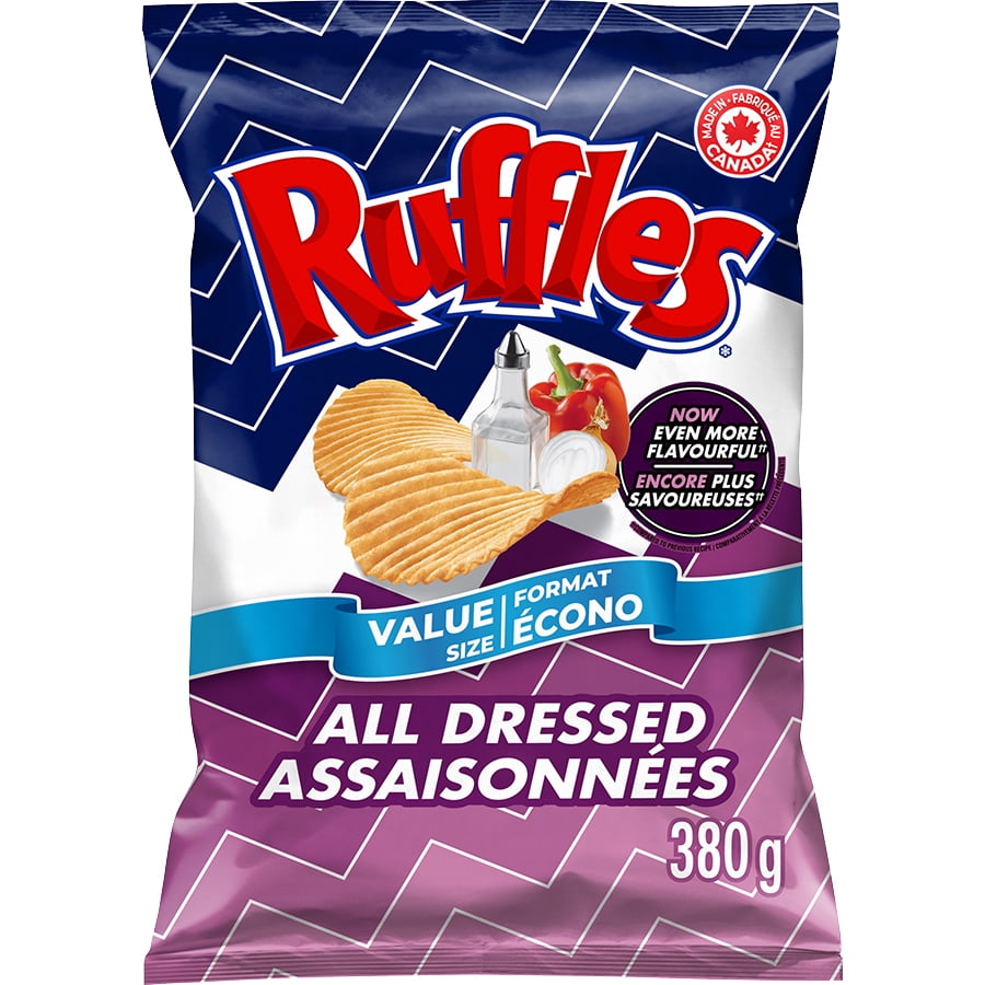 Ruffles All Dressed flavoured Potato Chips Value Size