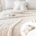 thumbnail image 1 of Dvkptbk Cotton Velvet Blanket Plain Cotton Velvet Blanket Warm Case Edged Casual Blanket Multifunctional Solid Color Cover Blanket Bedding, 1 of 5