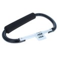 thumbnail image 3 of (6 Pack) Aluminum Multi-Color Carabiner Spring Clip Keychain Black Jumbo, 3 of 4