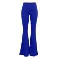 thumbnail image 4 of LSLJS Women's Boho Hippie High Waist Wide Leg Long Flared Bell Bottom Pants, 4 of 6