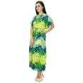 thumbnail image 3 of Bimba Femme Longue Robe de Nuit Bohème en Coton Kaftan Maxi, 3 of 7