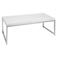 thumbnail image 1 of Wall Table Basse Blanche Street avec Pattes en Métal Chromé, 1 of 2