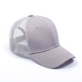 thumbnail image 4 of Women Adjustable Ponytail Baseball Cap Girl Snapback Outdoor Caps Female Summer Hats Mesh Net Trucker Hat, 4 of 7