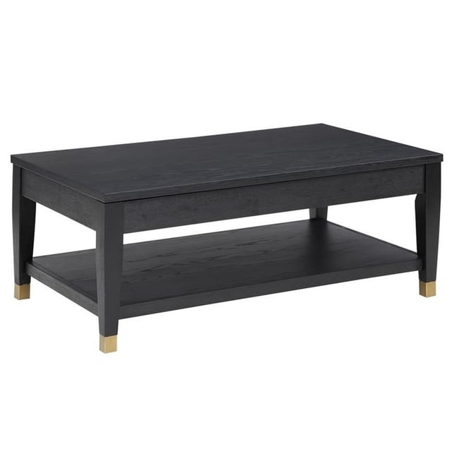 Yves Table de Cocktail à Plateau Relevable en Bois Charbon Frotté