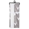 thumbnail image 2 of Safdie & Co. Reversible Faux Fur Throw Blanket Grey Heather Deer Shield, 2 of 3