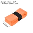 thumbnail image 3 of Unique Bargains 43.3' Non-Slip PU Tennis Racket Overgrip Tape Wraps with Hole Orange 6 Pack, 3 of 7