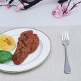 thumbnail image 3 of Unique Bargains Home Kitchen Gadget Stainless Steel Tableware Dinner Forks Silver Tone 5pcs, 3 of 3