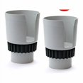 thumbnail image 1 of Gadjit Cup Keeper 2.0 (2 Pk) Cup Holder Adapter W/Adjustable Base For Hydro Flasks 18 21 24 Oz, Yeti Tumbler 20 & 30 Oz, Coffee & Travel Mugs 28 Oz, Fits Up To 3.25"" Diameters (Gray), 1 of 1