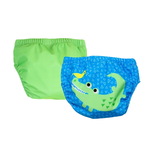 ZOOCCHINI - Knit Swim Diaper 2 Pc Set Aidan Alligator 12-24M