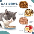 thumbnail image 4 of Plateau à Collation pour Chat Bol pour Chat Bol de Nourriture pour Chat Protéger les Vertèbres Cervicales Bol pour Chien Chat Nourriture pour Chat Collation Lyophilisé en Conserve Plateau-Repas pour Animal Bleu, 4 of 7