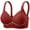Rouge, variante sur fheaev Soutien-Gorge Quotidien pour Femmes Sans Armatures Rehausseur Soutiens-Gorges Légers Soutien-Gorge à Armatures pour Femmes Rassemblement Soutien Soutien-Gorge pour Maman Grande Taille Mince Respirant Pli Latéral Affaissement sous-Vêtements de Commerce Extérieur