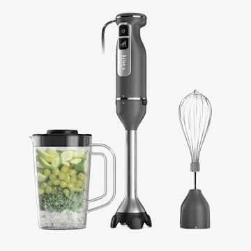 Ninja® Mélangeur à Immersion Power Duo avec Fouet (Gris Foncé)
