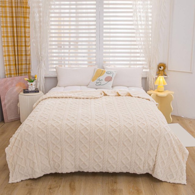 Throw Blanket for Couch Boho Lightweight Plush Soft Ice Blanket Breathable Temperature Controlled Air Conditioning Blanket In Summer Suitable for Constant Temperature Blanket In Air Conditioned Room