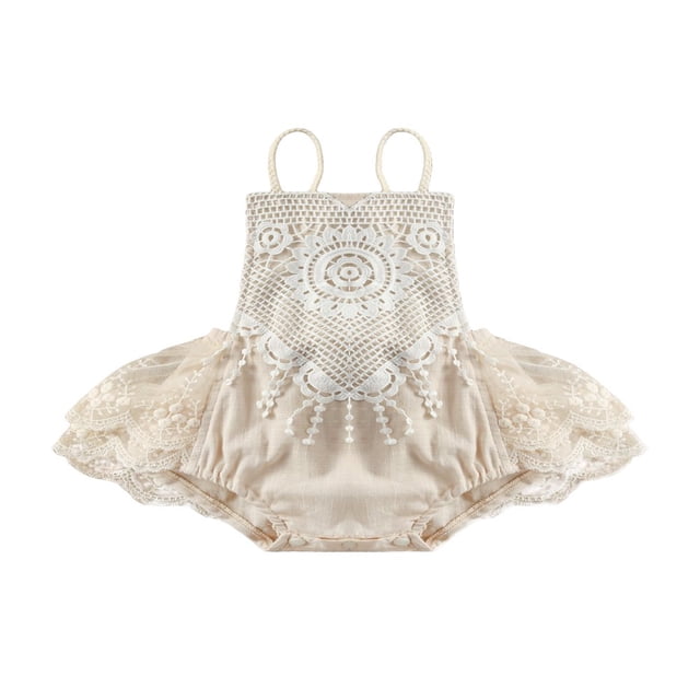 Baby Girl Lace Romper Boho Clothes Newborn Photography Outfits