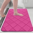 thumbnail image 1 of Cagogo under $5 Plush Bathroom Rug, Patterned Bathroom Floor Mat, Absorbent Non Slip Shower Bath Rug, Machine Washable Bath Tub Mat, Decorative Bathroom Carpet for Living Room, Anti Slip Bathroom Mat, 1 of 6