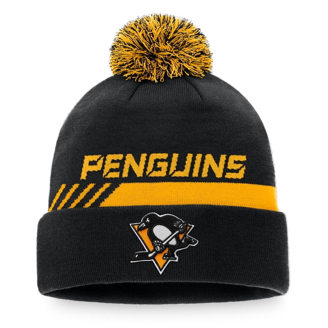 Pittsburgh Penguins Fanatics Authentic Pro Locker Room Beanie Cuff Pom Toque