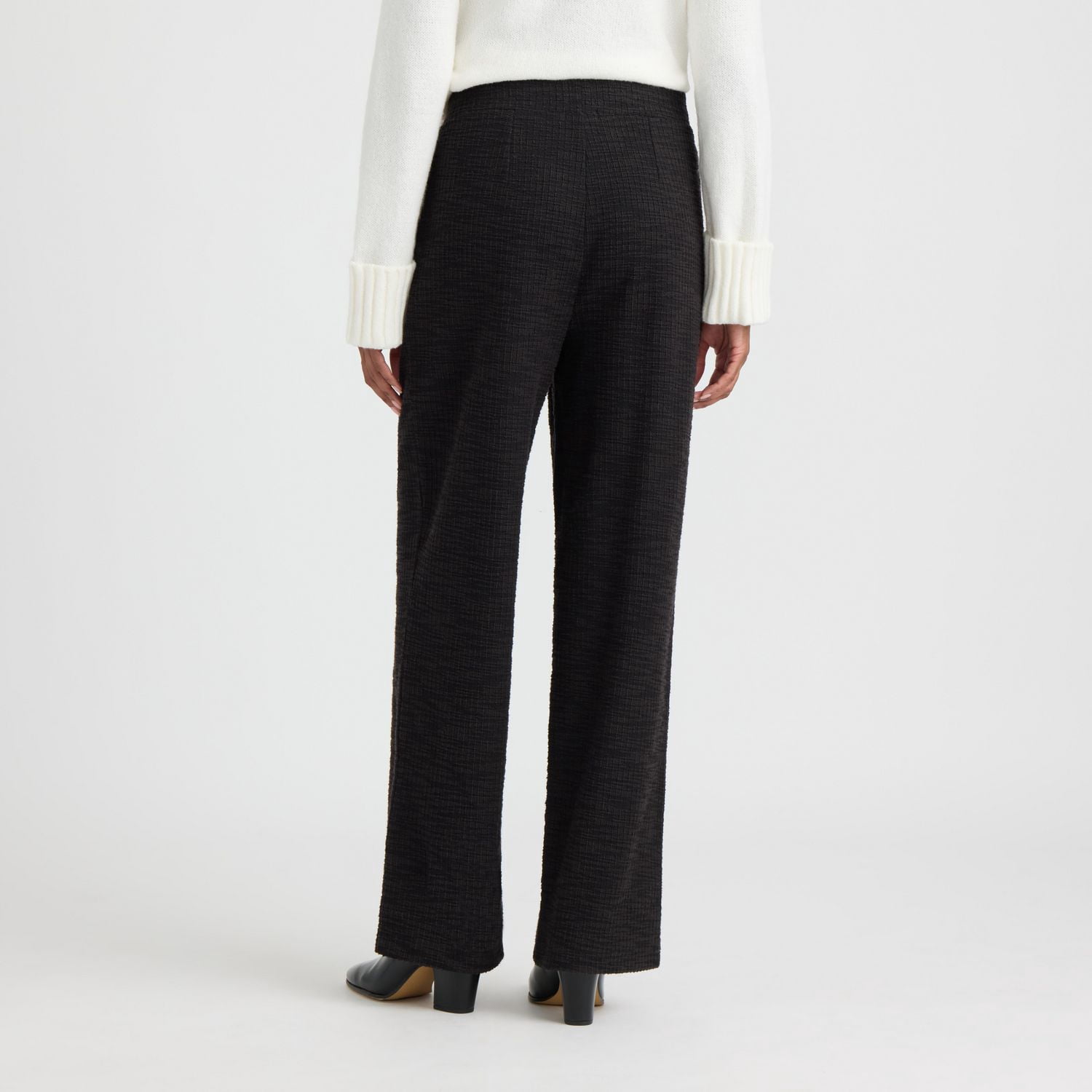 Mexx Women’s Straight Leg Pull-On Tweed Pant