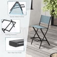 thumbnail image 4 of Topbuy Tabourets de Bar d'Extérieur Pliants - Ensemble de 4, Bleu, 4 of 6