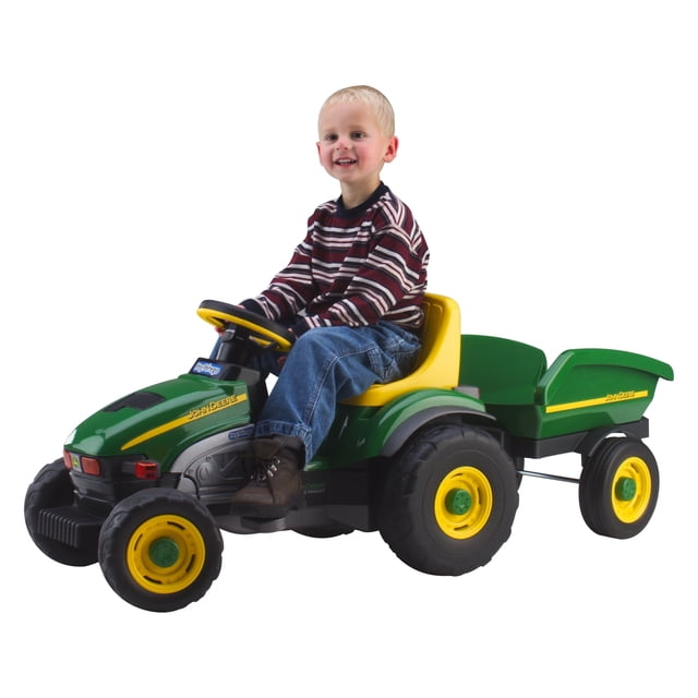 Peg Perego John Deere Farm Tractor and Trailer Pedal Ride-On