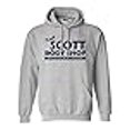 thumbnail image 3 of Keith Scott Body Shop Sweatshirt Hoodie (Large, Gray w/Navy), 3 of 4