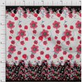 thumbnail image 1 of oneOone Georgette Viscose Fabric Artistic Flower Panel Decor Fabric Printed BTY 42 Inch Wide, 1 of 3