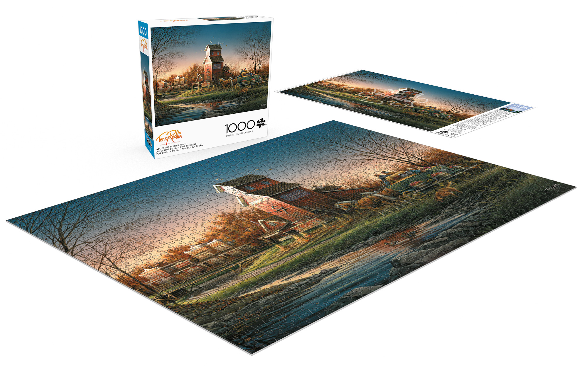 Buffalo Games Above the Fruited Plain Puzzle imbriqué de 1000 pièces pour adultes de 14 à 99 ans