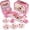H, variant on Aqestyerly Kids Tea Party Set Pretend Play Tin Teapot Toy with Cups Simulation Tea Set in Gift Box for Girls HWRETIE HWRETIE