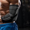 thumbnail image 3 of Birdeem Mans Sports Solid Color Nylon Knit High-Elastic Sports Arm Guard Warmers, 3 of 9