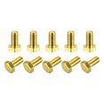 thumbnail image 1 of Unique Bargains Brass Hex Bolts, M6x12mm 10 Pack Fully Thread Grade 4.8 Machine Screws, 1 of 4