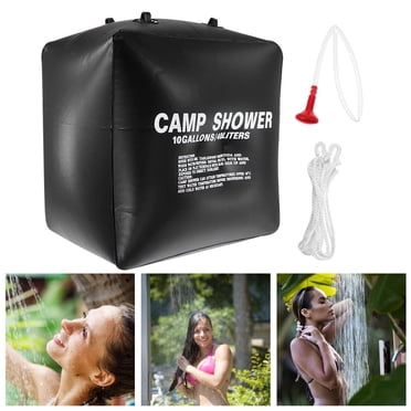 Solar Shower Bag for Camping 10 gallons/40L Solar Heating Shower Bag with On-Off Switchable Shower Head Camping Accessories