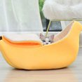 thumbnail image 4 of Youkk Lit pour Chien Conçu pour un Confort Maximal, Doux et Douillet, Lit pour Animal de Compagnie Chaud, Panier pour Chien en Polyester, Coussin, Lit pour Chat Jaune m, 4 of 6