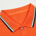 thumbnail image 4 of Chemises pour Hommes Chemises Décontractées pour Hommes Col Rabattu Manches Hautes Blouse, 4 of 8