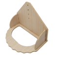 thumbnail image 1 of Hamster Wooden Running Wheel Exercise Wheels Toy for Rat Other Small Animals Wheel Stand, 1 of 9