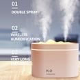 thumbnail image 3 of Pcksrro Small household appliances deal!Desktop Humidifier 800ML Humidifier Double Nozzle Humidifiers Diffuser USB Aroma Diffuser With Coloful Light Desktop Humidifier, 3 of 4
