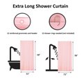 thumbnail image 3 of Light Pink Extra Long Shower Curtain Liner Plastic 79"L x 71"W, 3 of 5
