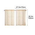 thumbnail image 3 of 2D Printed Kitchen Short Curtains 137 x 45 cm Half Window Washable Polyester Waterproof Light Filtering Pair for Cafe Home, 3 of 5