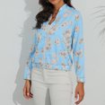 thumbnail image 4 of IROINID Veste à Fermeture Éclair pour Femmes Manches Longues Imprimé, Confortable Printemps Automne Veste Ajustée à Fermeture Éclair, 4 of 7