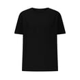 thumbnail image 4 of FAIWAD Womens Short Sleeve Tops Summer Round Neck Short Sleeve Plus Size T Shirts Causal Beach Vacation Basic Tees, 4 of 6