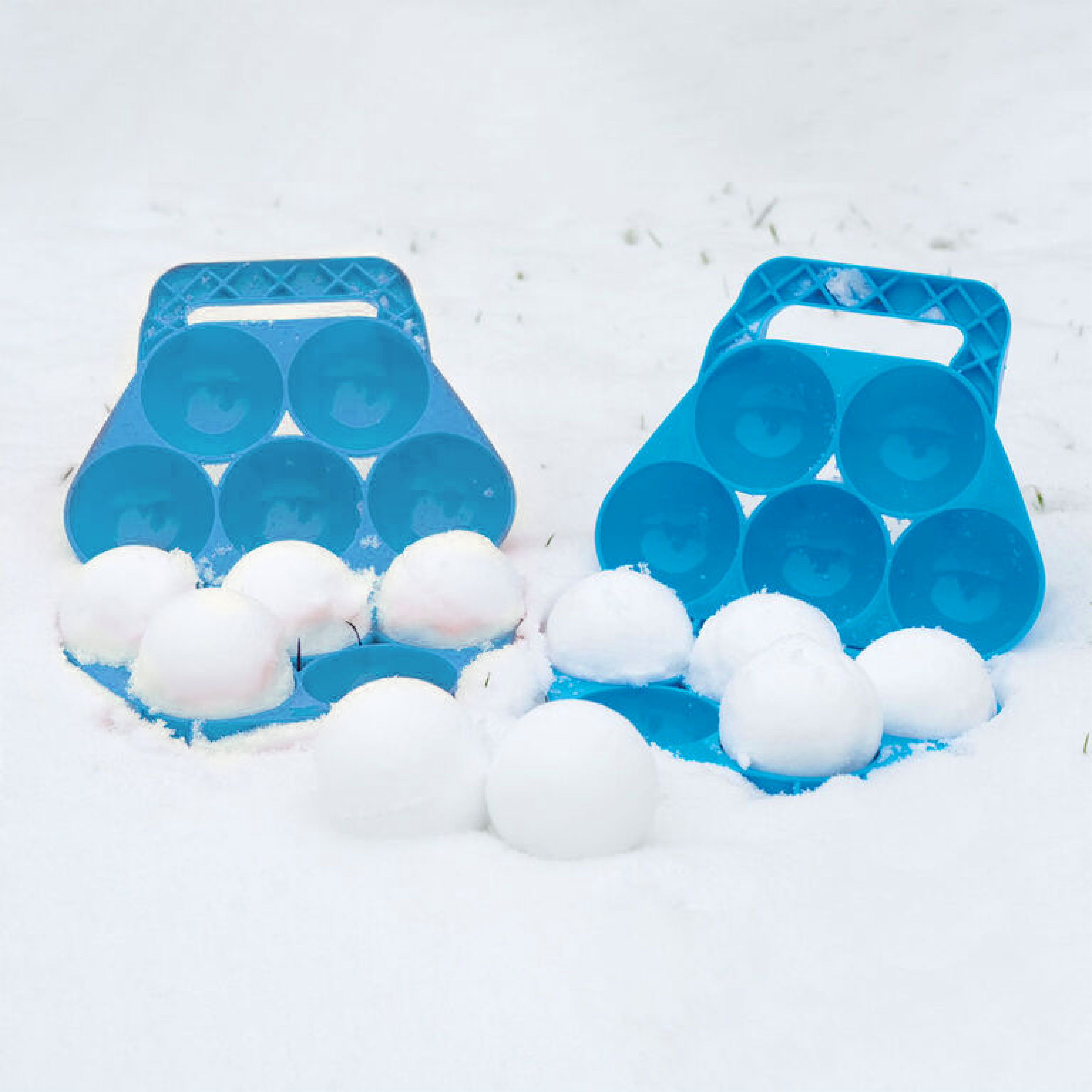 Snow Fun Kids Multi Snowball Maker Mold, Makes 5 Snowballs, Blue, Ages 3+