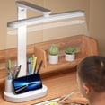 thumbnail image 1 of Storage Boxs Danhjin Desk Lamp With Pencil Clock Study Office Eye Protection Desk Lamp Reading Lamp Foldable Desk Lamp Large Capacity Battery Home Decor, 1 of 6