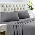 thumbnail image 1 of 1200 Thread Count 100% Egyptian Cotton 4-Piece Bed Sheet Set (1 Flat, 1 Fitted Sheet, 2 Pillow Covers) 21 Inches Deep Pocket Solid Pattern, 1 of 5