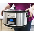 thumbnail image 2 of Maxi-Matic Elite Platinum MST-900D 8.5 Quart Digital Programmable Slow Cooker with Timer, Stainless Steel, 2 of 8